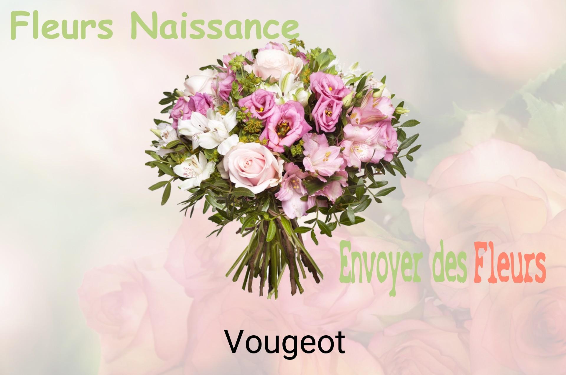 Bouquet de fleurs de naissance livré à Vougeot